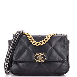 Chanel Medium 19 Flap Bag Quilted Leather